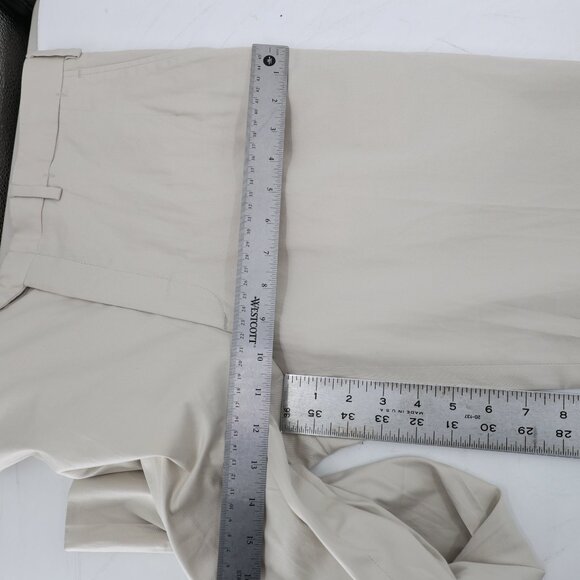 Brioni Journey Trouser mens 32x29 EU50 Sea Island Cotton Neutral flat front pant - Picture 6 of 15